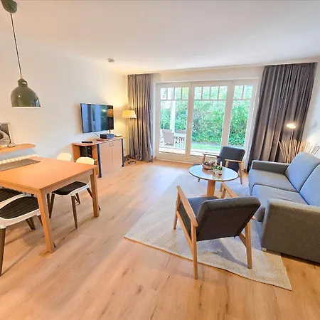 Duenenpark - Komfort Mit 1 Schlafzimmer Und Terrasse Im Erdgeschoss 250 * Binz